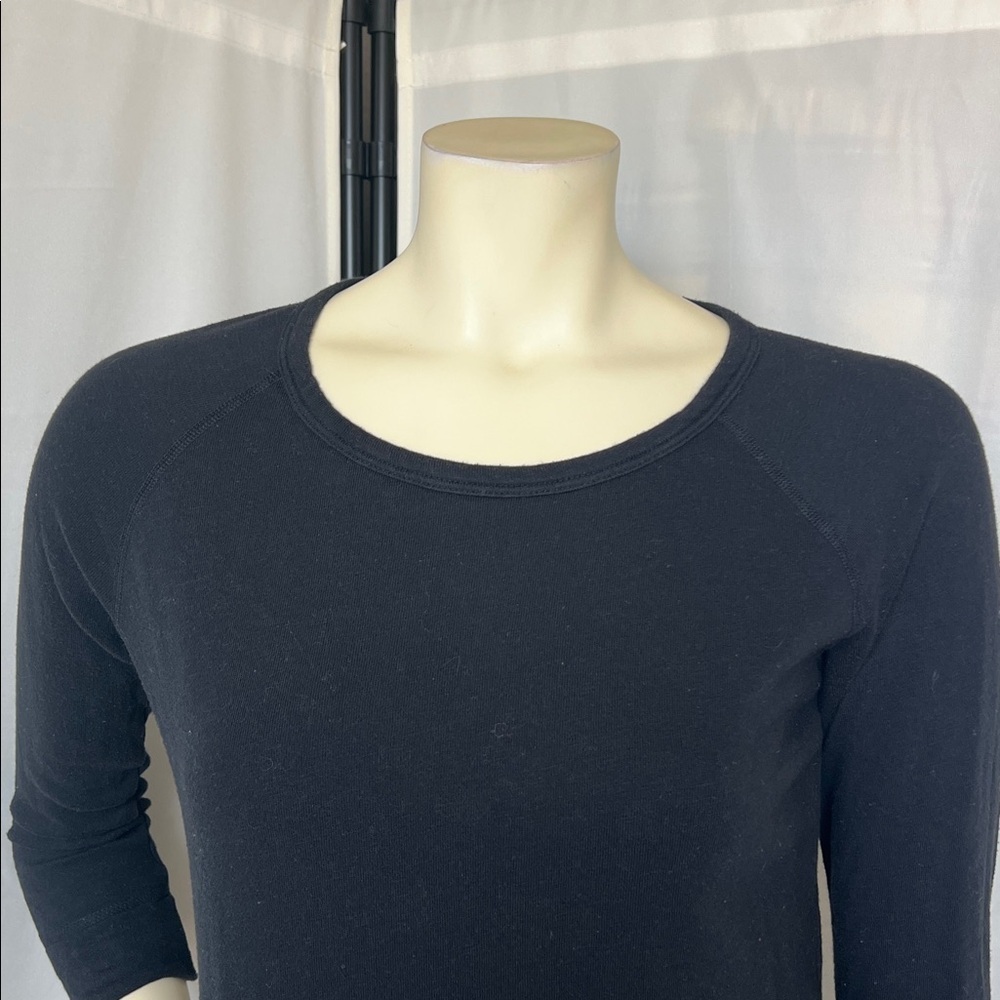 James Perse Mini Shift Sweatshirt Dress - Picture 2 of 7